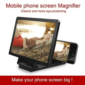 and Gaming with Foldable Stand Compatible with All Smartphones Videos Suscci 12 inch 3D Curve Screen Magnifier for Cell Phone,HD Amplifier Projector Magnifing Screen Enlarger for Movies Black